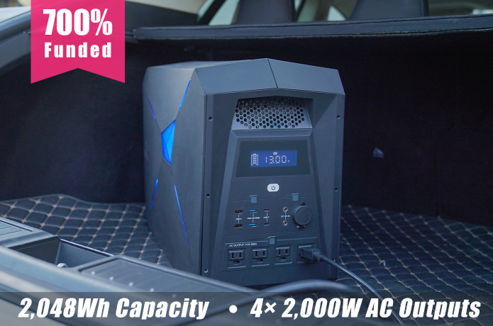 最大2000W出力のACコンセントを4ポートも備えた最強のポータブル電源 